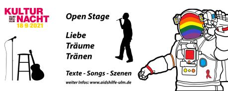 Kulturnacht in der Ulmer AIDS-Hilfe Open Stage Kulturnacht 2021